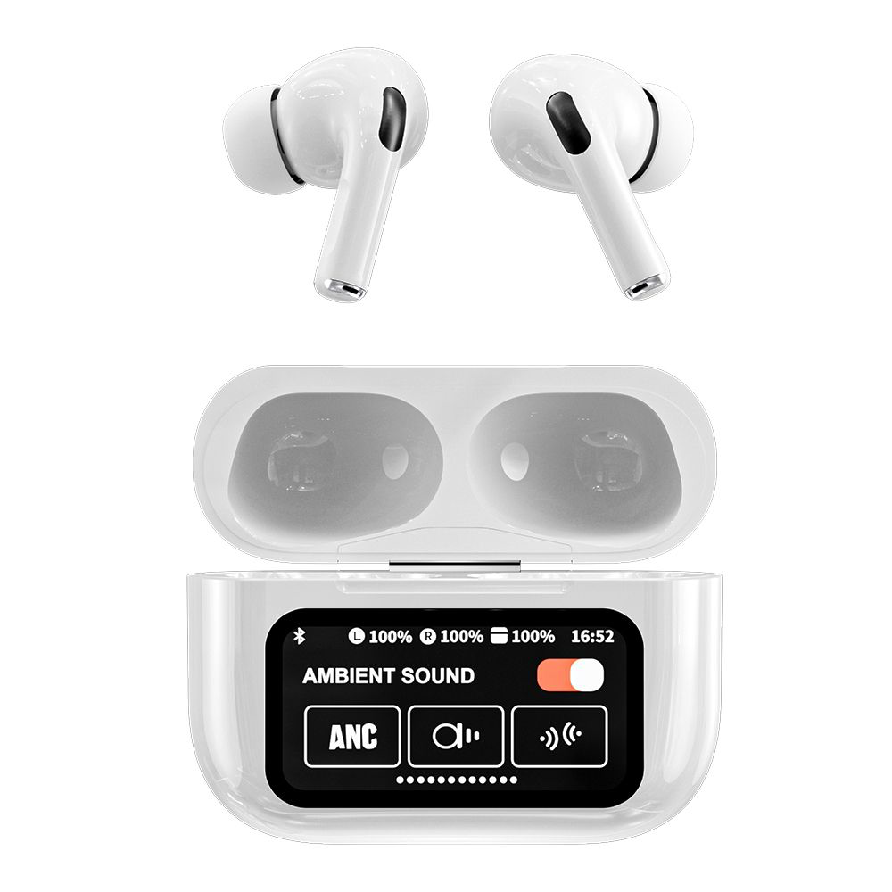 A9 Pro Digital Display Case Airpods / Anc/enc Touch Screen Wireless Earbuds